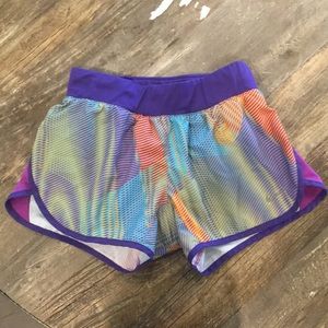 Girls Nike Running Shorts With Cool Pattern